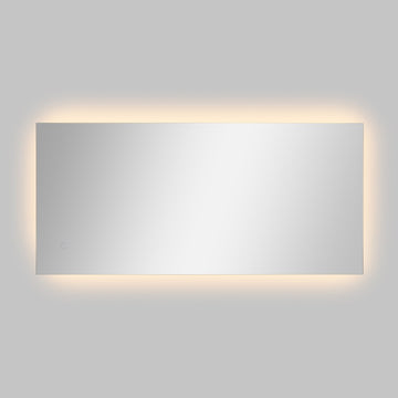 Nora Rectangular Frameless Anti-Fog Aluminum Back-lit Tri-color LED Bathroom Vanity Mirror with Smart Touch Control - JONATHAN Y